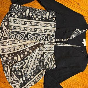 Black and Tan Sheer Jacket